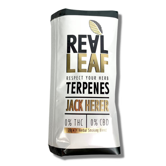 Real Leaf Jack Herer Infused Terpene Smoking Blend - The Bong Baron