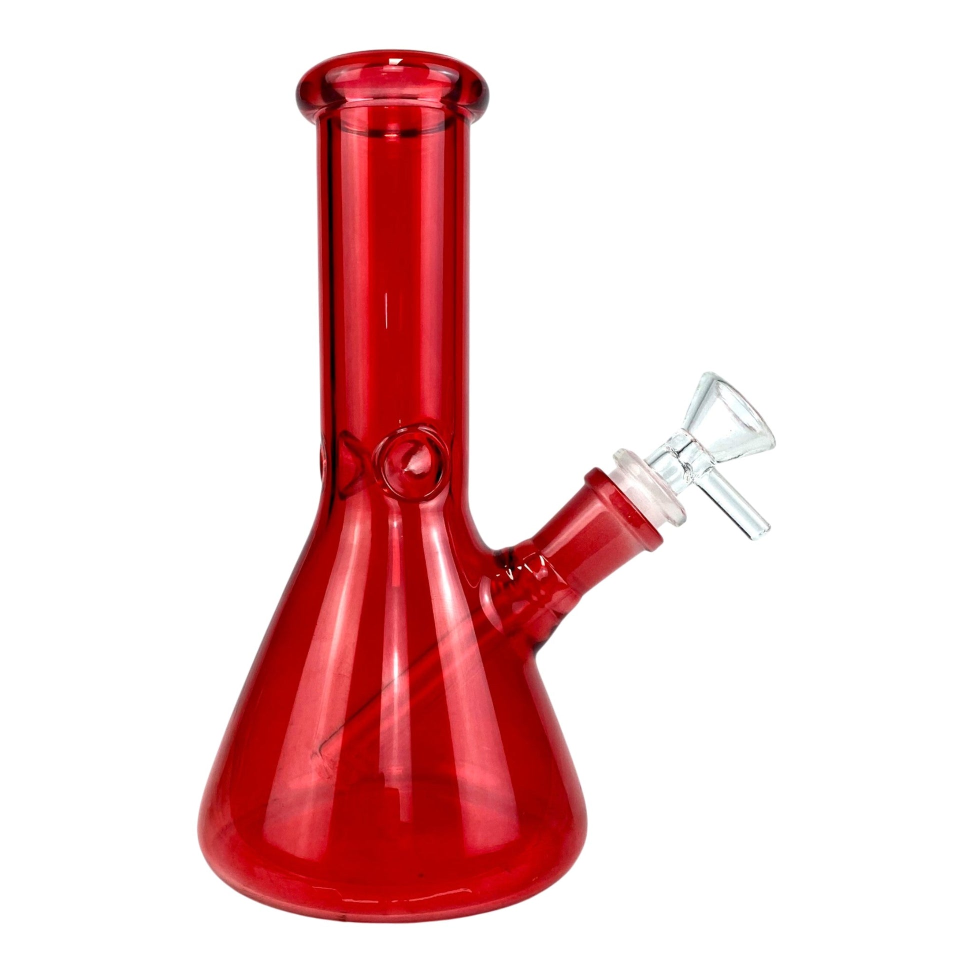 Red Glass Beaker Bong 20cm - The Bong Baron