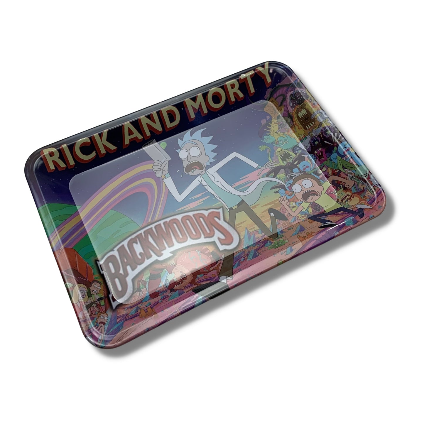 Rolling Tray Small 18 x 12.5cm Backwoods Rick - The Bong Baron