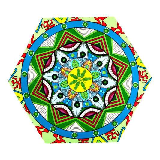 Sacred Leaf Silicone Dab & Bong Mat – 18cm - The Bong Baron