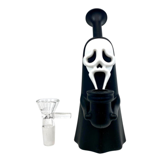 Screaming Silicone Ghost Bong – 16cm - The Bong Baron