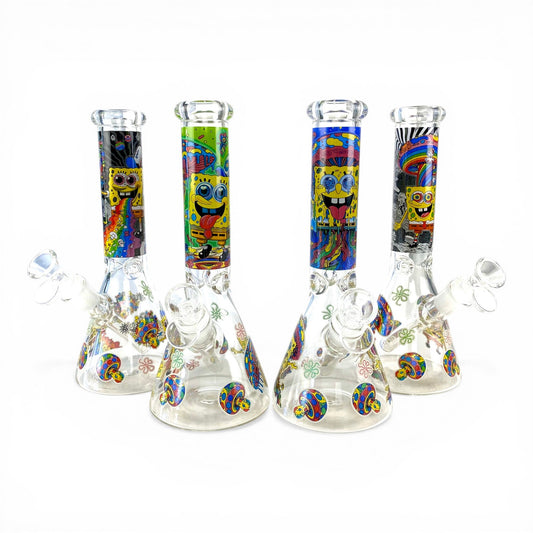 Sesh Buddy Glow in Dark Beaker Bong 25cm - The Bong Baron