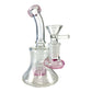 Shower Head Perc Bong and Dab Rig 14cm Pink - The Bong Baron