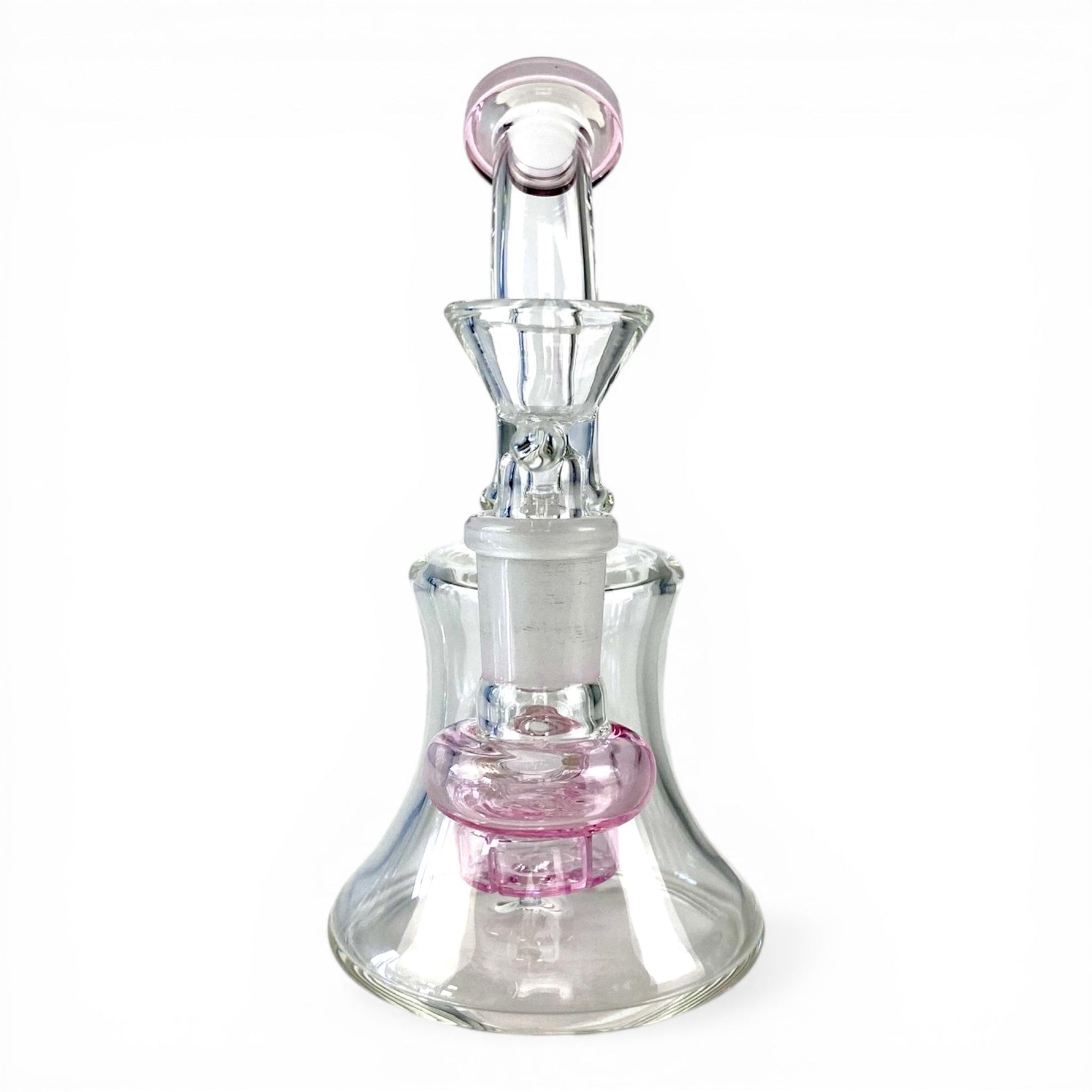 Shower Head Perc Bong and Dab Rig 14cm Pink - The Bong Baron