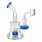 Shower Head Perc Bong & Dab Rig 14cm Blue - The Bong Baron