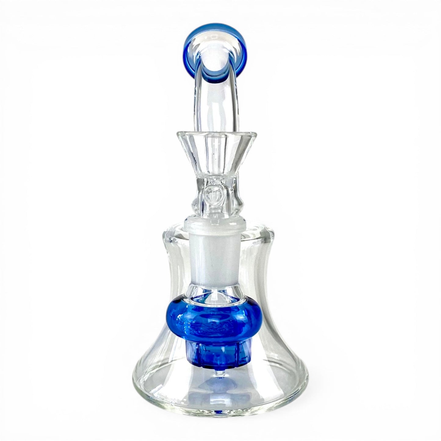 Shower Head Perc Bong & Dab Rig 14cm Blue - The Bong Baron
