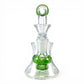 Shower Head Percolator Bong and Dab Rig 14cm Green - The Bong Baron
