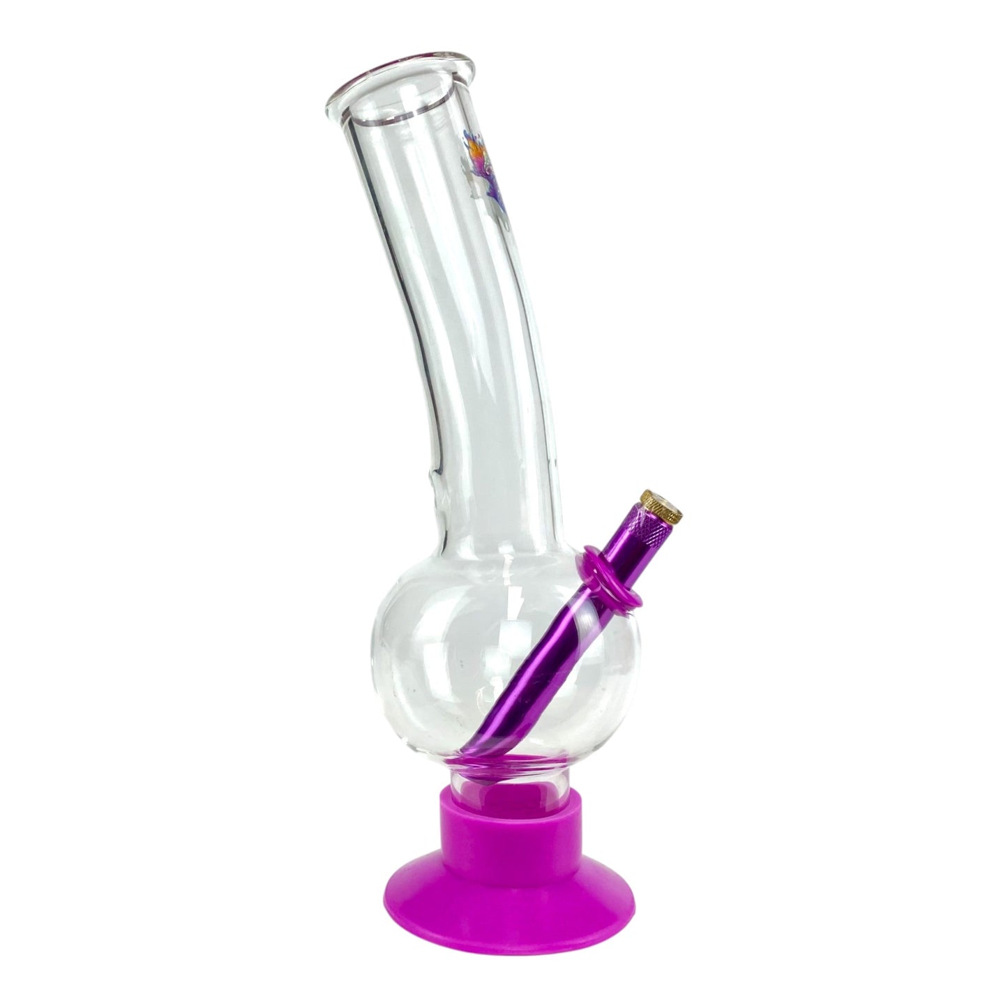 Shroom Fox Bubble Bong 30cm Purple - The Bong Baron