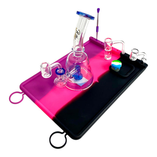 Silicone Dab Mat with Tool Holders 30 x 21cm - The Bong Baron