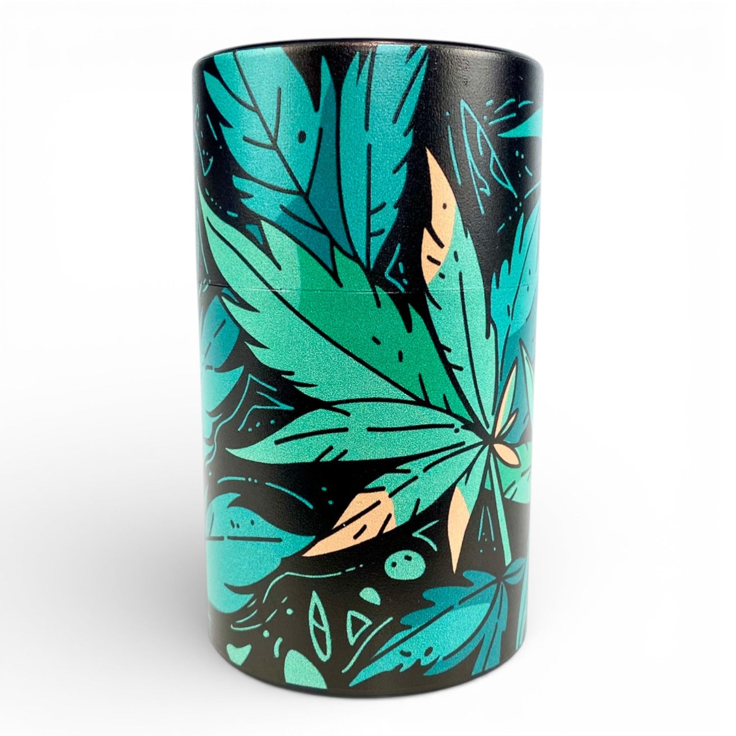 Smell Proof Vacuum Storage Jar 10 x 5cm Cannabis Designs - The Bong Baron