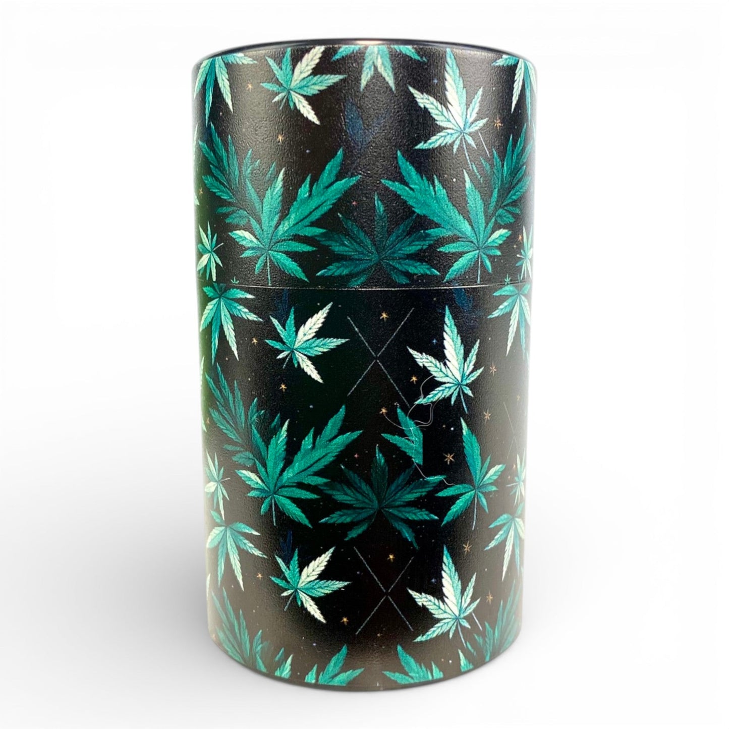 Smell Proof Vacuum Storage Jar 10 x 5cm Cannabis Designs - The Bong Baron