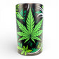 Smell Proof Vacuum Storage Jar 10 x 5cm Cannabis Designs - The Bong Baron