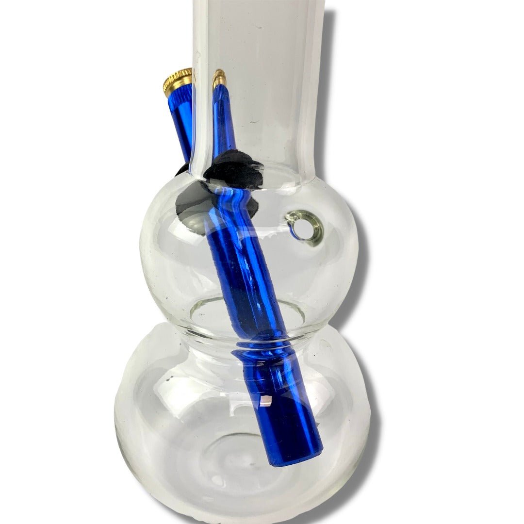 Smoke Weed Everyday Double Bubble 20cm Bonza Bong - The Bong Baron