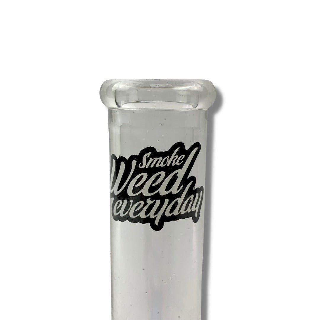 Smoke Weed Everyday Double Bubble 20cm Bonza Bong - The Bong Baron
