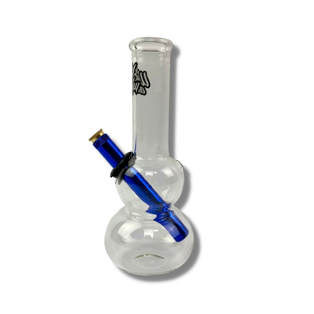 Smoke Weed Everyday Double Bubble 20cm Bonza Bong - The Bong Baron