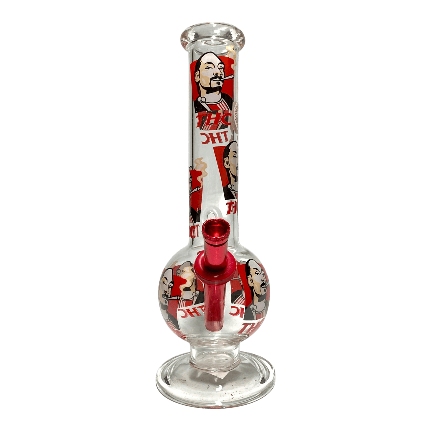 Snoop THC Bubble Bong 30cm Red - The Bong Baron
