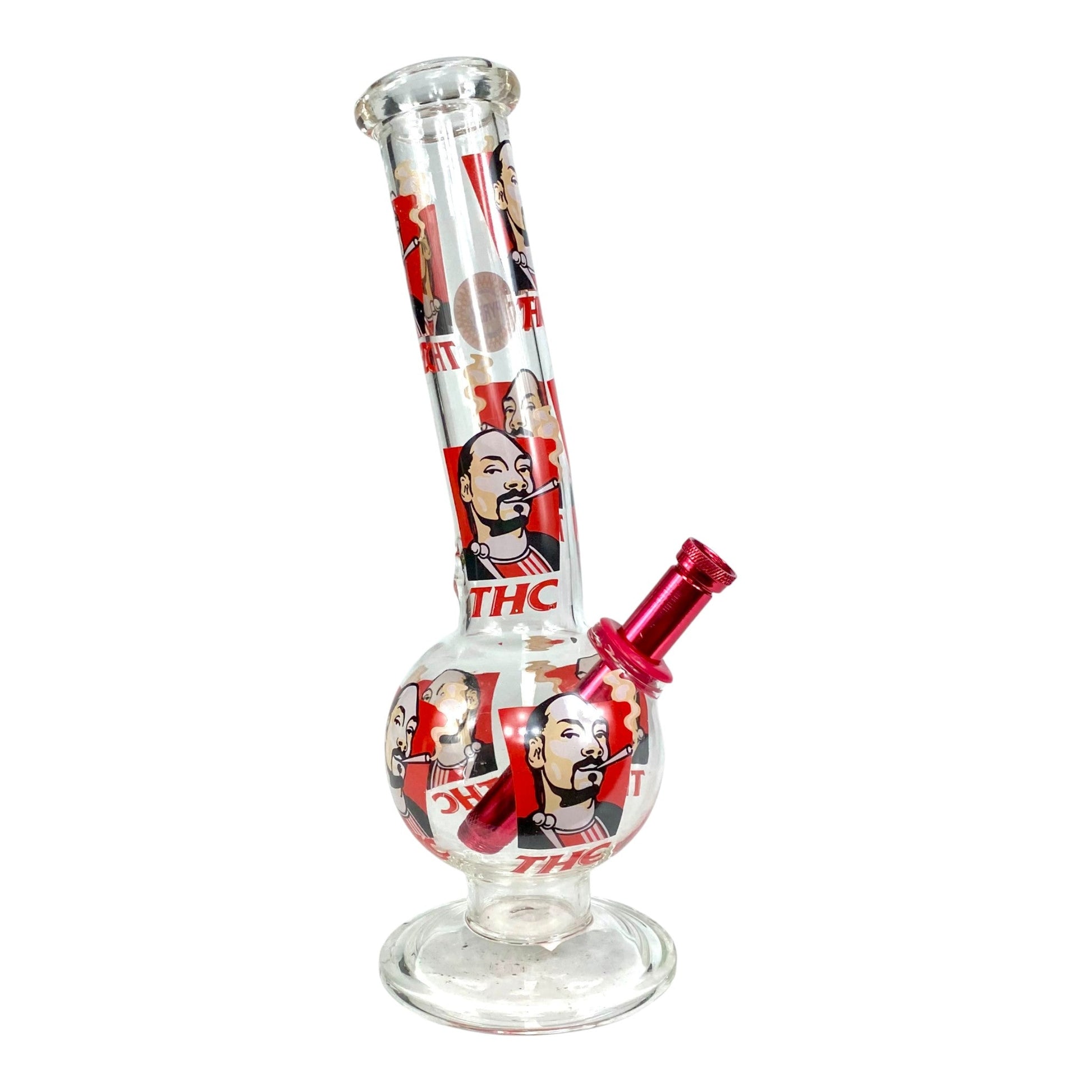 Snoop THC Bubble Bong 30cm Red - The Bong Baron
