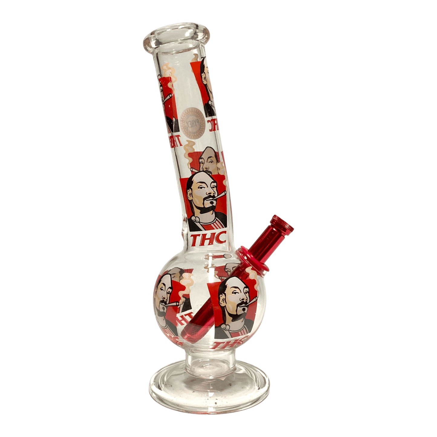 Snoop THC Bubble Bong 30cm Red - The Bong Baron