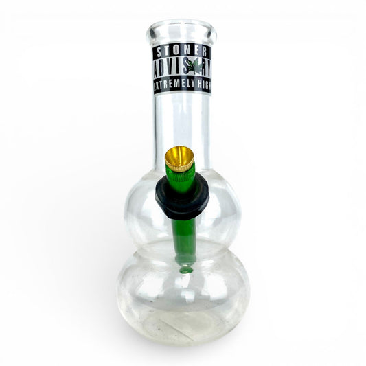 Stoner Advisory Extremely High Double Bubble Bong 20cm - The Bong Baron