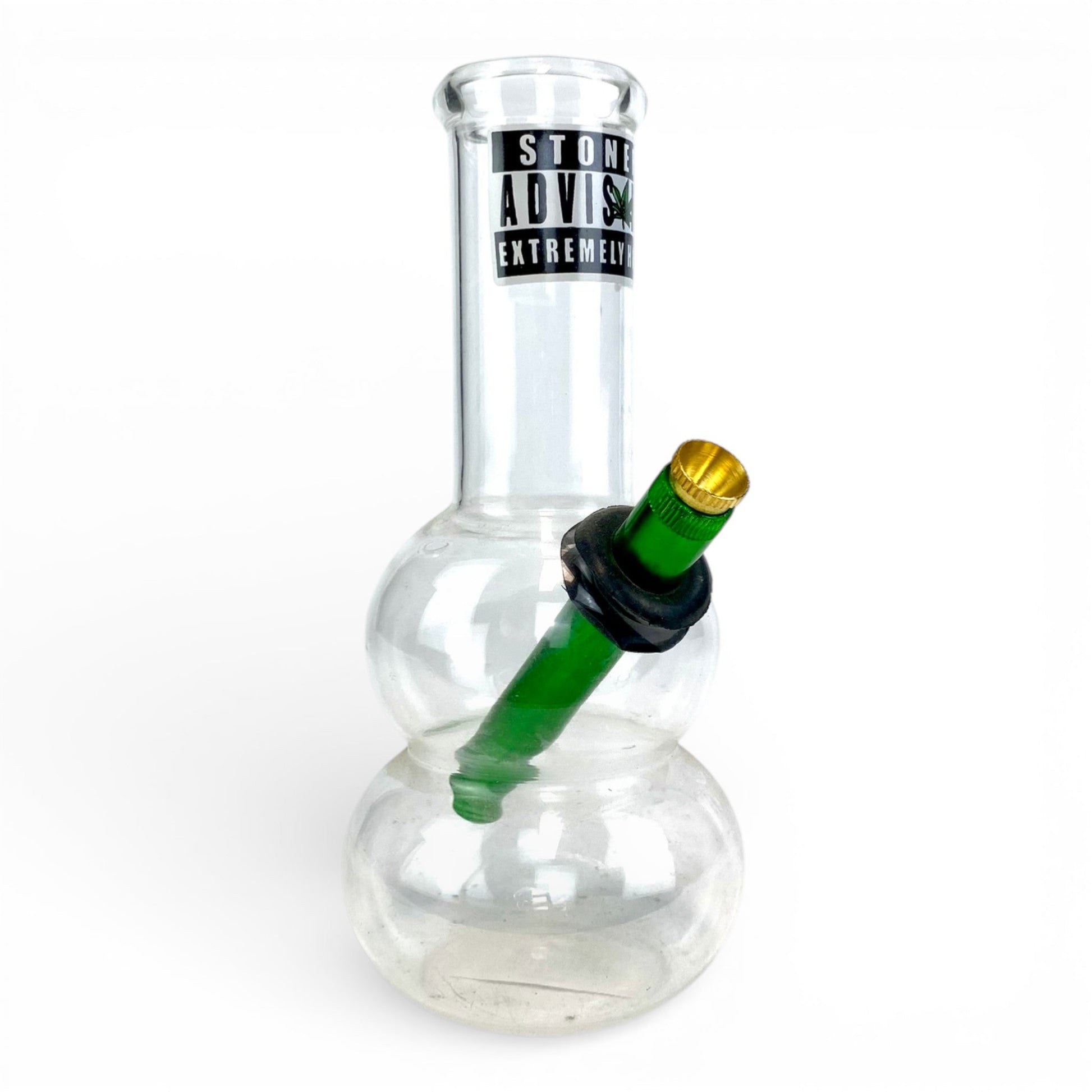 Stoner Advisory Extremely High Double Bubble Bong 20cm - The Bong Baron