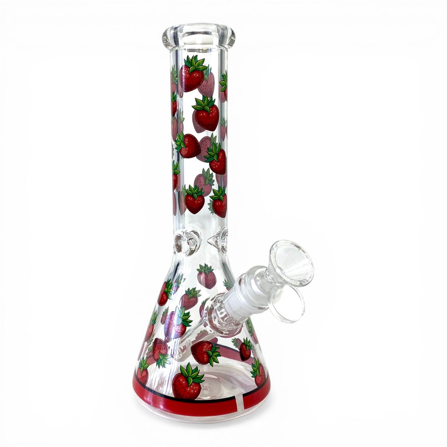 Strawberry Beaker Bong 25cm - The Bong Baron
