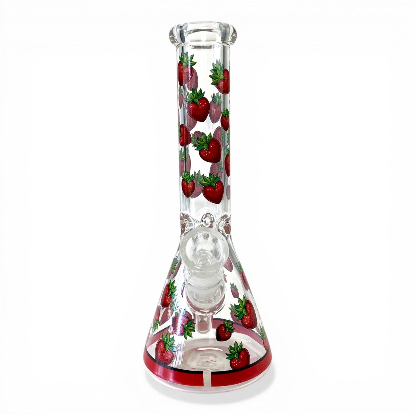 Strawberry Beaker Bong 25cm - The Bong Baron