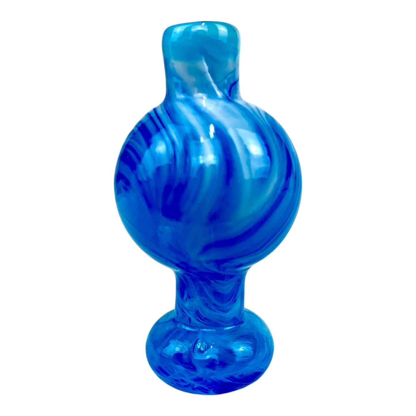 Swirl Glass Bubble Carb Cap - The Bong Baron