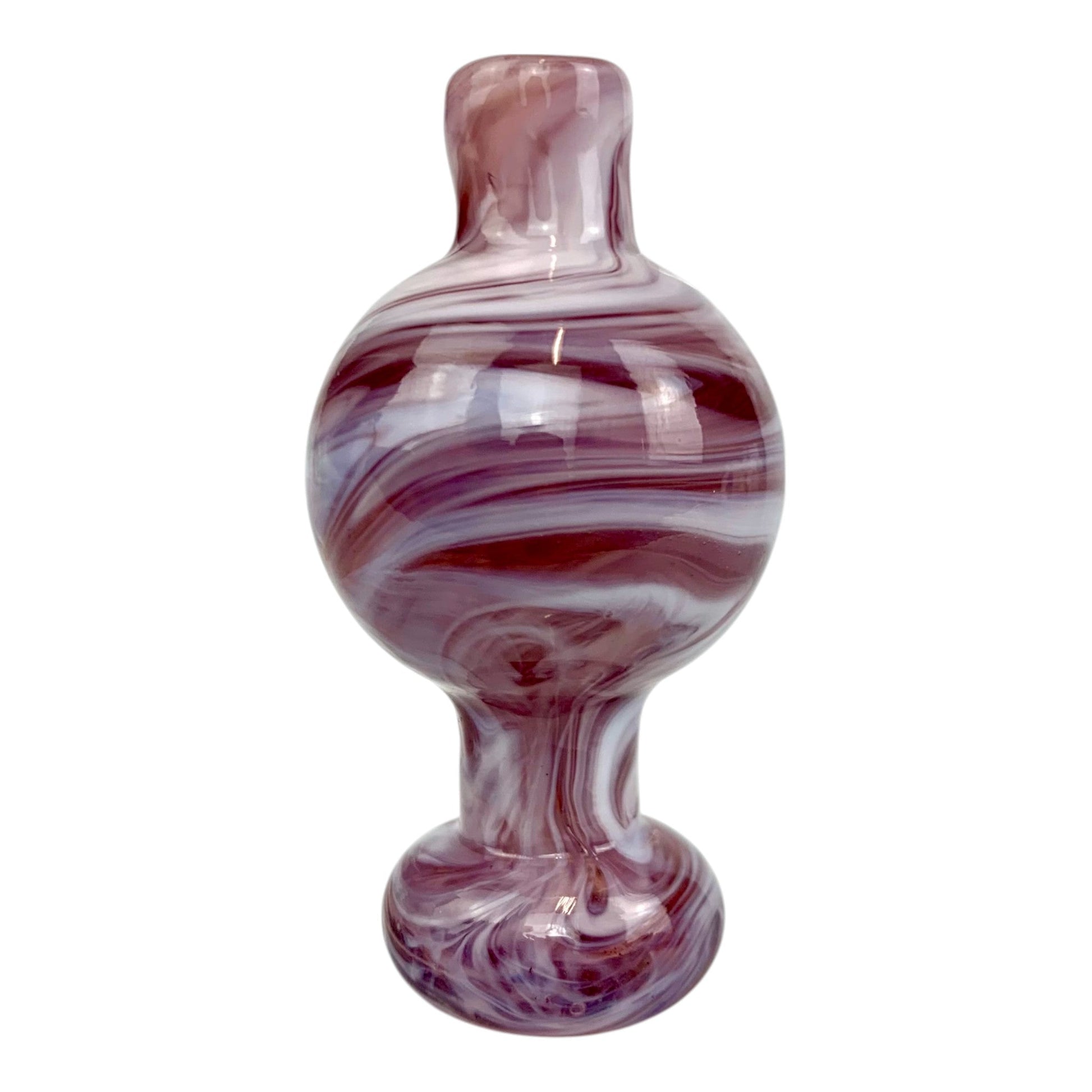 Swirl Glass Bubble Carb Cap - The Bong Baron
