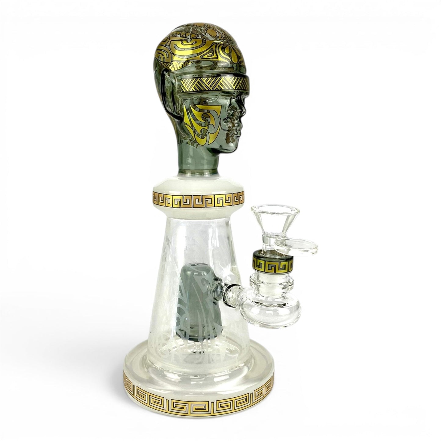 Temple Relic Glass Bong Gold 22cm - The Bong Baron