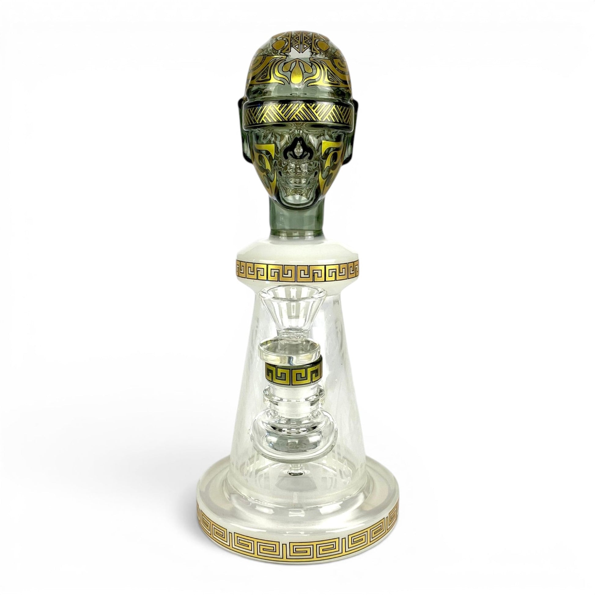 Temple Relic Glass Bong Gold 22cm - The Bong Baron