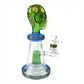 Temple Relic Glass Bong Green 22cm - The Bong Baron