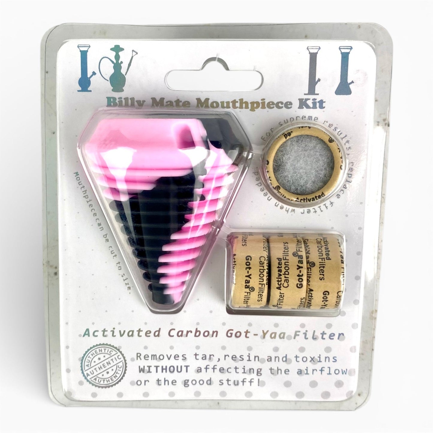 The Billy Mate Silicone Mouthpiece Filter – Pink Camo - The Bong Baron