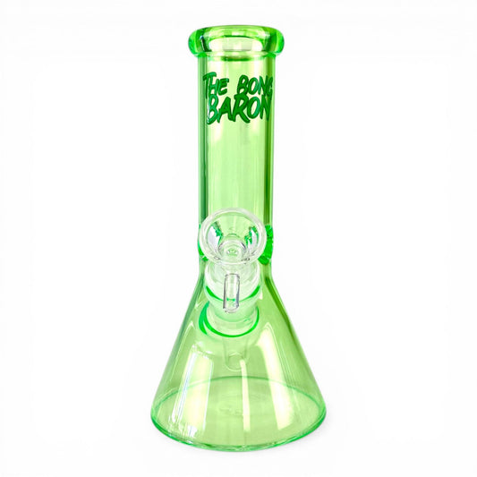 The Bong Baron Beaker Bong 20cm Green - The Bong Baron