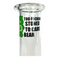 Too Fucken Stoned to Care Bear Bubble Bong 25cm - The Bong Baron