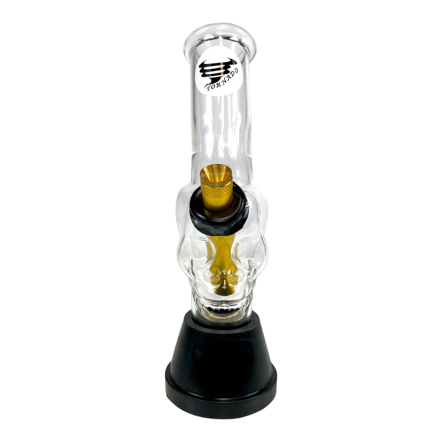 Tornado Skull Glass Bong 21cm - The Bong Baron