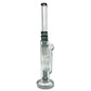 Triple Perc Straight Shooter 45cm Sombrero Bong Ash Green - The Bong Baron