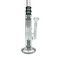 Triple Perc Straight Shooter 45cm Sombrero Bong Ash Green - The Bong Baron