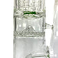 Triple Perc Straight Shooter Sombrero Bong 45cm Green - The Bong Baron