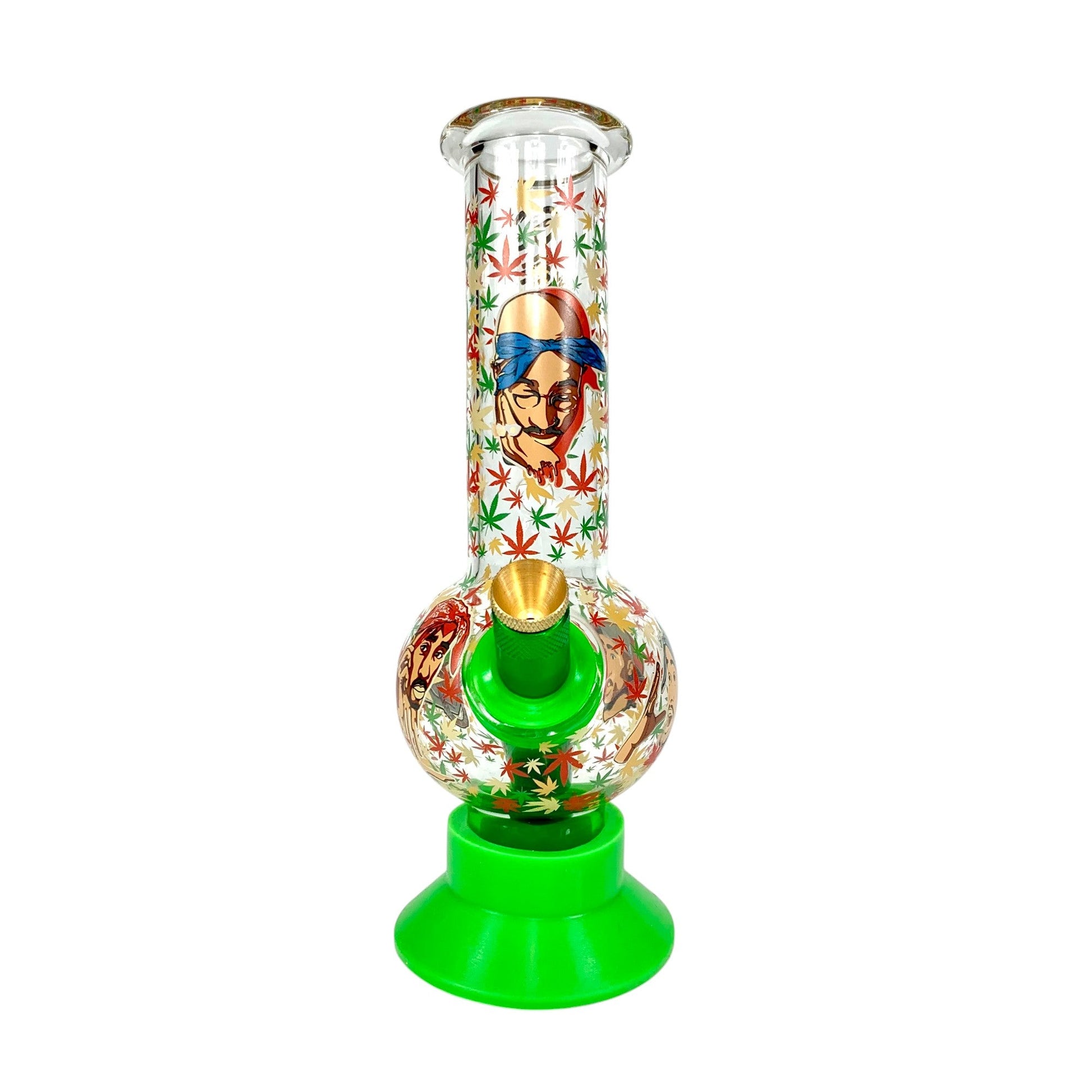 Tupac Glass Bubble Bong 20cm - The Bong Baron