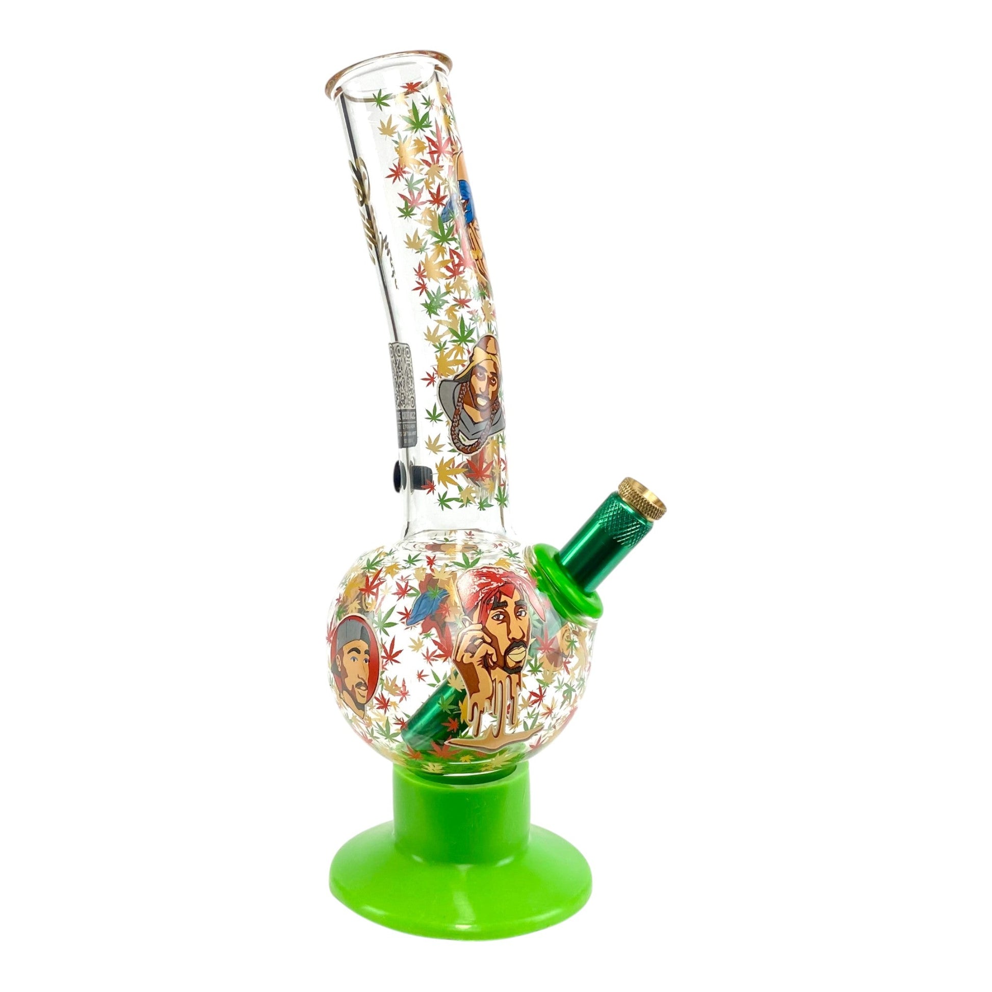 Tupac Glass Bubble Bong 25cm - The Bong Baron