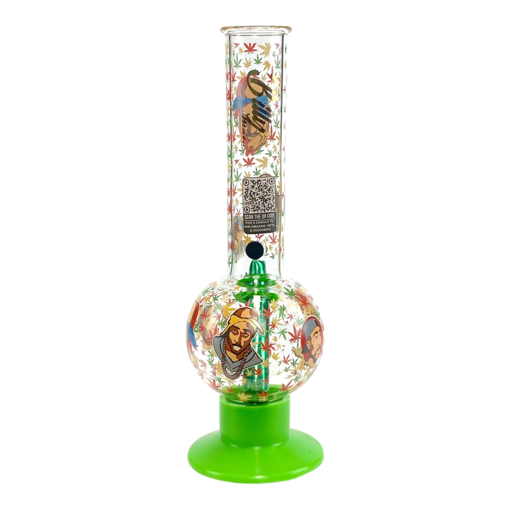 Tupac Glass Bubble Bong 25cm - The Bong Baron