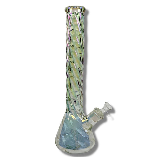 Twisted Dreams Rainbow Glass Beaker Bong 40cm - The Bong Baron