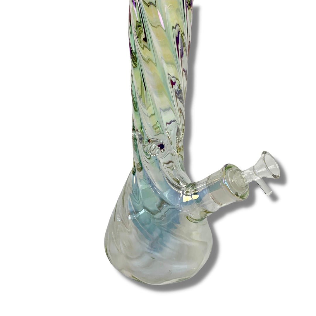 Twisted Dreams Rainbow Glass Beaker Bong 40cm - The Bong Baron