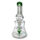 Twisted Neck Layed Back Mini Bong 15cm Green - The Bong Baron