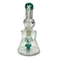 Twisted Neck Layed Back Mini Bong 15cm Teal - The Bong Baron