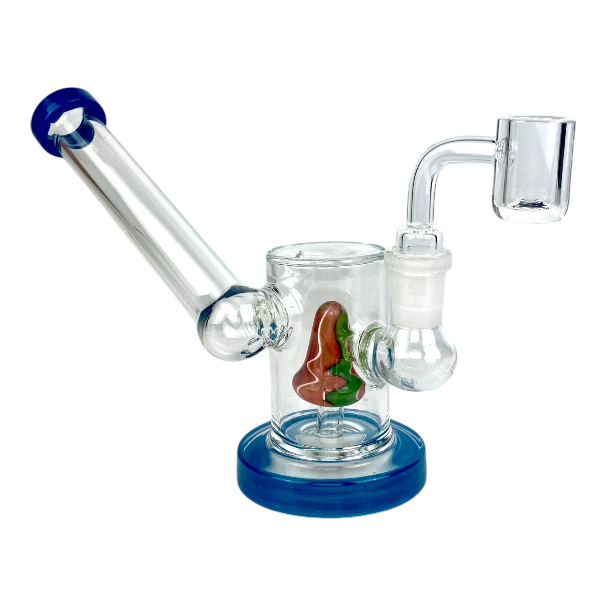 Red Dab Rig Red Twisted Perc Prism Dab Rig & Bong – 12cm Dual Use Rig – The Bong Baron