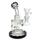 UFO Percolated Dab Rig and Bong 18cm Black - The Bong Baron