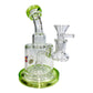 UFO Percolated Dab Rig and Bong 18cm Green - The Bong Baron