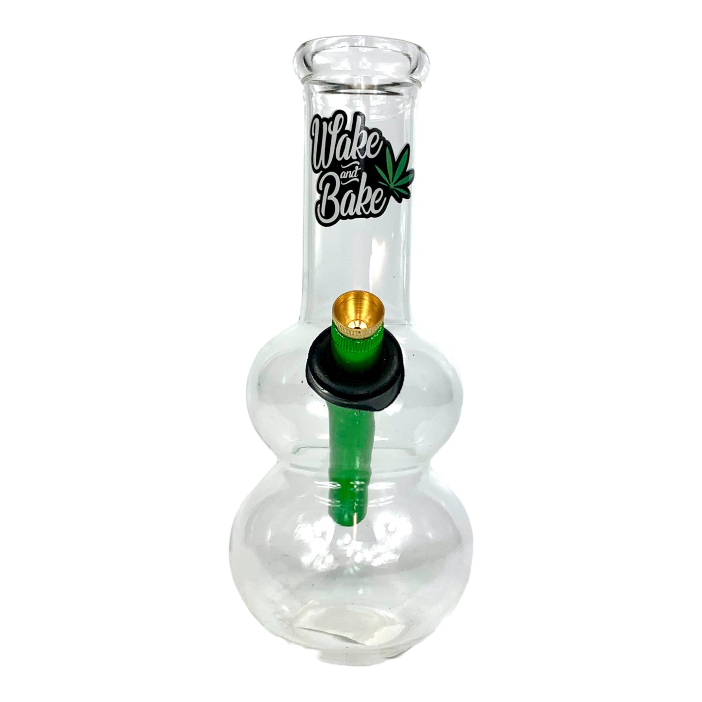 Wake and Bake Double Bubble Bonza Bong 20cm - The Bong Baron