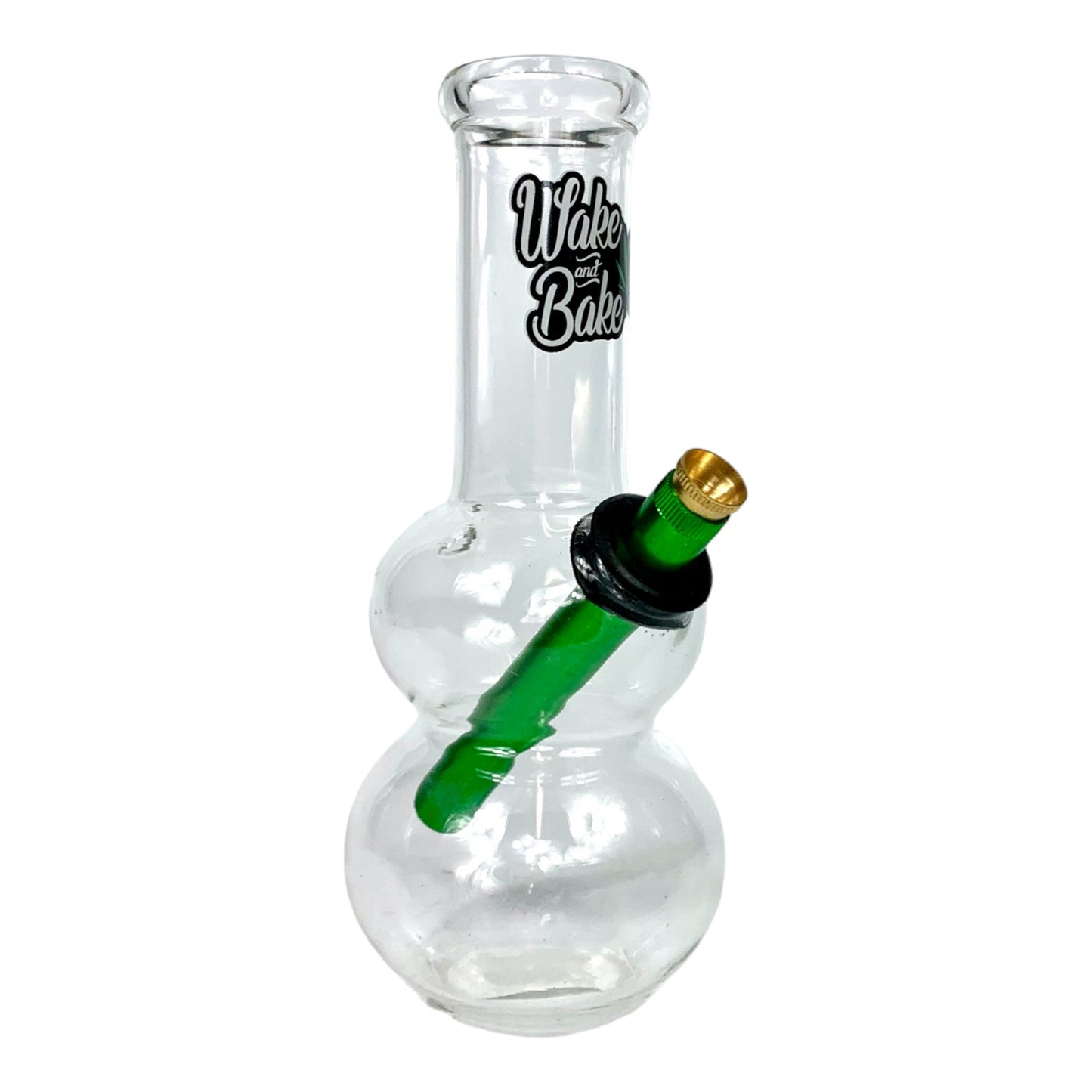 Wake and Bake Double Bubble Bonza Bong 20cm - The Bong Baron